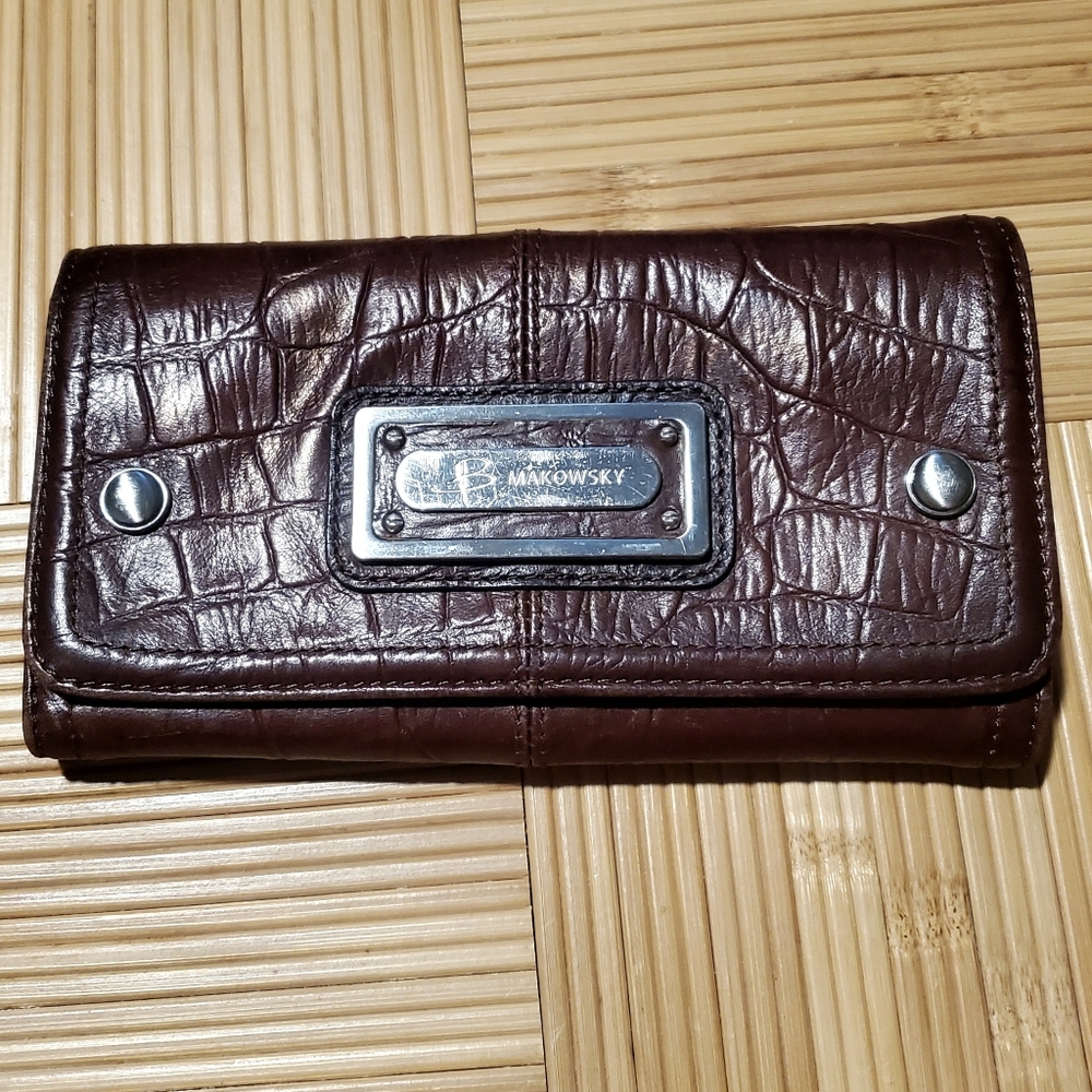 B. Makowsky Leather Wallet